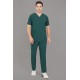 DOCTOR SCRUB SUIT -  BOTTLE GREEN COLOR | V  NECK | UNISEX PATTERN 