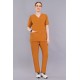 DOCTOR SCRUB SUIT - RUST COLOR | V NECK | UNISEX PATTERN