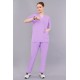 DOCTOR SCRUB SUIT -  LILAC  COLOR | V  NECK | UNISEX PATTERN 