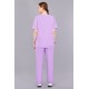 DOCTOR SCRUB SUIT -  LILAC  COLOR | V  NECK | UNISEX PATTERN 