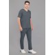 DOCTOR SCRUB SUIT -  GREY  COLOR | V  NECK | UNISEX PATTERN 