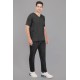 DOCTOR SCRUB SUIT -  BLACK  COLOR | V  NECK | UNISEX PATTERN 