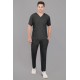 DOCTOR SCRUB SUIT -  BLACK  COLOR | V  NECK | UNISEX PATTERN 