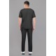 DOCTOR SCRUB SUIT -  BLACK  COLOR | V  NECK | UNISEX PATTERN 