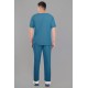 DOCTOR SCRUB SUIT -  TEEL BLUE  COLOR | V  NECK | UNISEX PATTERN 