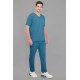 DOCTOR SCRUB SUIT -  TEEL BLUE  COLOR | V  NECK | UNISEX PATTERN 