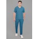 DOCTOR SCRUB SUIT -  TEEL BLUE  COLOR | V  NECK | UNISEX PATTERN 