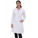  Hangerage Female  Doctor Coat | Unisex | Stylish, Comfortable | Full Sleeves | Ideal For Health care Professionals | Sizes S - 2XL