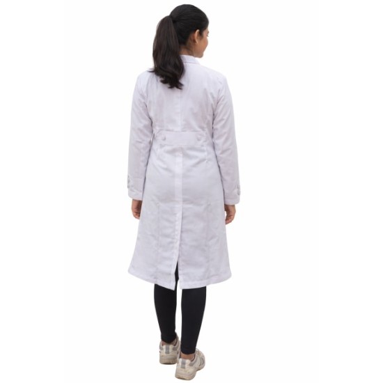  Hangerage Female  Doctor Coat | Unisex | Stylish, Comfortable | Full Sleeves | Ideal For Health care Professionals | Sizes S - 2XL