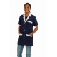 Hangerage Navy Staff Apron | Unisex_3-Pocket Apron | Half Sleeves | V Neck | style with White collar | Comfortable | Durable | Uniform for Medical Professionals (Staff & Nursing)