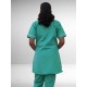 Hangerage Staff Dress || Unisex | Polycotton, Stylish, Comfortable | Half Sleeves | Style with White Pipine | Ideal For Health care Professionals | Color (Medical Green) Sizes S - XXL