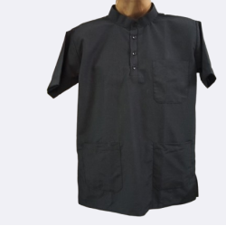 DOCTOR SCRUB SUIT -  BLACK  COLOR | MADARIAN COLLAR | UNISEX PATTERN 