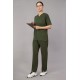 DOCTOR SCRUB SUIT -  OLIVE GREEN COLOR | V  NECK | UNISEX PATTERN 