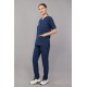 DOCTOR SCRUB SUIT -  OLIVE BLUE COLOR | V  NECK | UNISEX PATTERN 