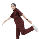  Hangerage Scrub Suit | Unisex Mandarian Collar | Stylish, Comfortable | Maroon Color | Ideal For Health care Professionals | Sizes XS - XXXL