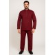 Hangerage Premium Full Sleeve Scrub | Unisex | Maroon Color | Mandarian Collar | Doctor & Medical Uniform for Men | Hospital & Clinic Wear