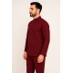 Hangerage Premium Full Sleeve Scrub | Unisex | Maroon Color | Mandarian Collar | Doctor & Medical Uniform for Men | Hospital & Clinic Wear