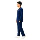 Hangerage Premium Full Sleeve Scrub | Unisex | Navy Blue Color | V Neck | Doctor & Medical Uniform for Men | Hospital & Clinic Wear