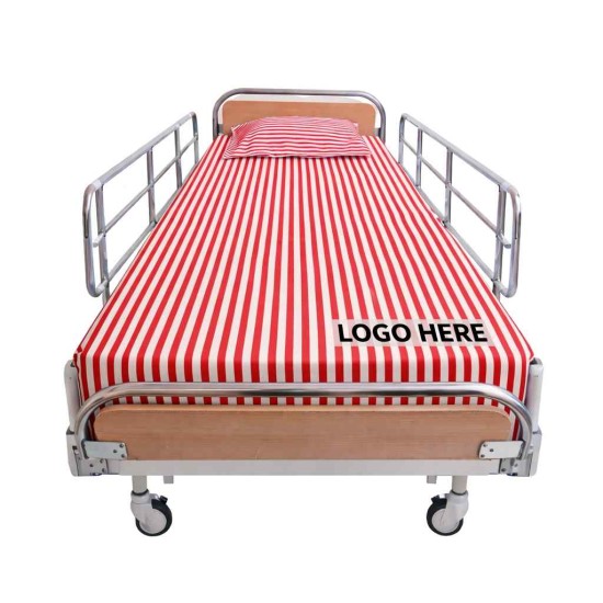Red Lining Hospital Bed Sheet – Soft, Breathable & Durable | Size (57 X 90 inches)
