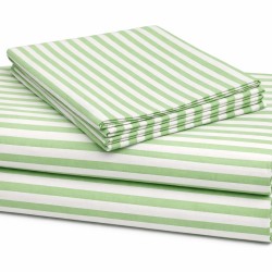 Green Lining Hospital Bed Sheet With Pillow Cover – Soft, Breathable & Durable | Size (57 X 90 inches)