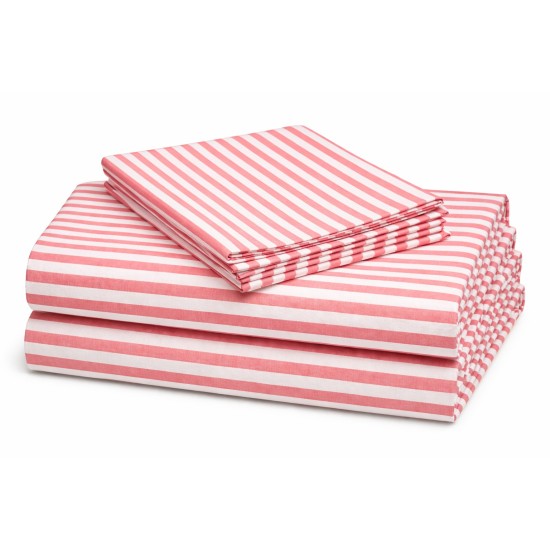 Red Lining Hospital Bed Sheet – Soft, Breathable & Durable | Size (57 X 90 inches)