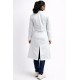 Women's Professional White Over coat | Full Sleeves | Calf Length | Notch Collar with Pockets for Doctors, Medical Staff, Laboratory Workers | Sizes (S-2XL)