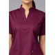  Hangerage Premium Female Scrub Suit | Mandarian Collar | Wine Color | Stylish, Comfortable | Ideal For Health care Professionals | Sizes XS- 2XL