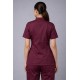  Hangerage Premium Female Scrub Suit | Mandarian Collar | Wine Color | Stylish, Comfortable | Ideal For Health care Professionals | Sizes XS- 2XL