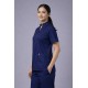  Hangerage Premium Female Scrub Suit | Mandarian Collar |Navy Blue Color | Stylish, Comfortable | Ideal For Health care Professionals | Sizes XS- 2XL