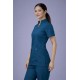  Hangerage Premium Female Scrub Suit | Mandarian Collar |Teel Blue Color | Stylish, Comfortable | Ideal For Health care Professionals | Sizes XS- 2XL