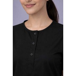  Hangerage Female Scrub Suit |Round Neck | Stylish, Comfortable | Black Color | Ideal For Health care Professionals | Sizes XS - XXL