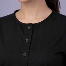  Hangerage Female Scrub Suit |Round Neck | Stylish, Comfortable | Black Color | Ideal For Health care Professionals | Sizes XS - XXL