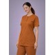 Hangerage Female Scrub Suit |Round Neck | Stylish, Comfortable | Rust Color | Ideal For Health care Professionals | Sizes XS - XXL