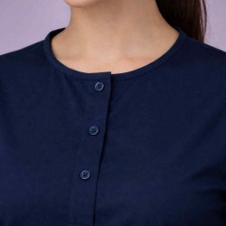  Hangerage Female Scrub Suit |Round Neck | Stylish, Comfortable | Navy Blue Color | Ideal For Health care Professionals | Sizes XS - XXL