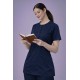  Hangerage Female Scrub Suit |Round Neck | Stylish, Comfortable | Navy Blue Color | Ideal For Health care Professionals | Sizes XS - XXL