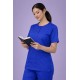  Hangerage Female Scrub Suit |Round Neck | Stylish, Comfortable | Royal Blue Color | Ideal For Health care Professionals | Sizes XS - XXL