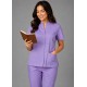  Hangerage Female  Scrub Suit | Mandarian Collar | Front Open | Lilac Color | Stylish, Comfortable | Ideal For Health care Professionals | Sizes XS - 2XL
