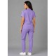  Hangerage Female  Scrub Suit | Mandarian Collar | Front Open | Lilac Color | Stylish, Comfortable | Ideal For Health care Professionals | Sizes XS - 2XL