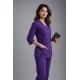 Hangerage Elite Purple Medical Scrub Set for Women – Polycotton Fabric | Comfortable | V-Neck Top & Touser | Soft Breathable Fabric, Professional Workwear