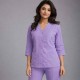 Hangerage Elite Lilac Medical Scrub Set for Women – Polycotton Fabric | Comfortable | V-Neck Top & Touser | Soft Breathable Fabric, Professional Workwear