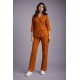 Hangerage Elite Rust Medical Scrub Set for Women – Polycotton Fabric | Comfortable | V-Neck Top & Touser | Soft Breathable Fabric, Professional Workwear