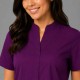 Hangerage Female  Scrub Suit | Mandarian Collar | Front Open | Wine Color | Stylish, Comfortable | Ideal For Health care Professionals | Sizes XS - 2XL