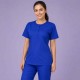  Hangerage Female Scrub Suit |Round Neck | Stylish, Comfortable | Royal Blue Color | Ideal For Health care Professionals | Sizes XS - XXL