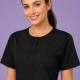  Hangerage Female Scrub Suit |Round Neck | Stylish, Comfortable | Black Color | Ideal For Health care Professionals | Sizes XS - XXL