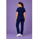  Hangerage Female Scrub Suit |Round Neck | Stylish, Comfortable | Navy Blue Color | Ideal For Health care Professionals | Sizes XS - XXL
