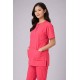  Hangerage Female Scrub Suit | Round Neck | Stylish, Comfortable | Peach Color | Ideal For Health care Professionals | Sizes XS - XXL