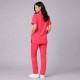  Hangerage Female Scrub Suit | Round Neck | Stylish, Comfortable | Peach Color | Ideal For Health care Professionals | Sizes XS - XXL