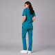  Hangerage Female Scrub Suit | Round Neck | Stylish, Comfortable | Teel Blue Color | Ideal For Health care Professionals | Sizes XS - XXL