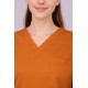 Premium Female Rust Scrub Suits | V Neck | Polycotton, Stylish, Comfortable | Half Sleeves | Ideal For Health care Professionals | Sizes XS-2XL