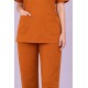 Premium Female Rust Scrub Suits | V Neck | Polycotton, Stylish, Comfortable | Half Sleeves | Ideal For Health care Professionals | Sizes XS-2XL
